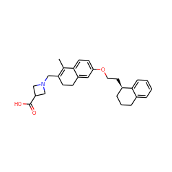 CC1=C(CN2CC(C(=O)O)C2)CCc2cc(OCC[C@@H]3CCCc4ccccc43)ccc21 ZINC000059615781