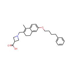 CC1=C(CN2CC(C(=O)O)C2)CCc2cc(OCCCCc3ccccc3)ccc21 ZINC000072171052