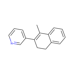 CC1=C(c2cccnc2)CCc2ccccc21 ZINC000013684515