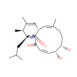 CC1=C[C@@H]2/C=C(\C)CC[C@H](O)[C@H](O)/C=C/C(=O)[C@]23C(=O)N[C@H](CC(C)C)[C@H]3[C@H]1C ZINC000104646324