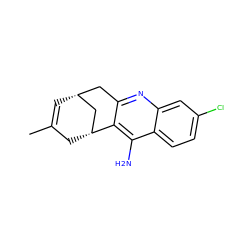 CC1=C[C@@H]2Cc3nc4cc(Cl)ccc4c(N)c3[C@H](C1)C2 ZINC000006041665