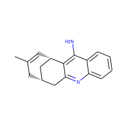 CC1=C[C@H]2C[C@@H](C1)Cc1nc3ccccc3c(N)c12 ZINC000027524963