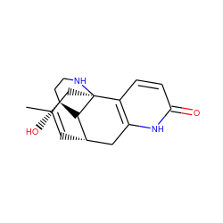 CC1=C[C@H]2Cc3[nH]c(=O)ccc3[C@]3(C1)NCC[C@@H](O)[C@H]23 ZINC000028713011