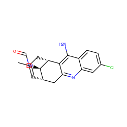 CC1=C[C@H]2Cc3nc4cc(Cl)ccc4c(N)c3[C@@H](C1)[C@@H]2NC=O ZINC000036286998