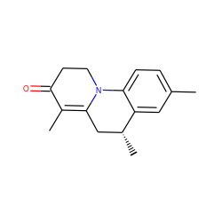 CC1=C2C[C@@H](C)c3cc(C)ccc3N2CCC1=O ZINC000013813859