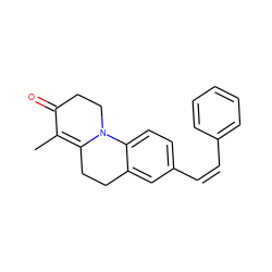 CC1=C2CCc3cc(/C=C\c4ccccc4)ccc3N2CCC1=O ZINC000013580680