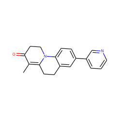 CC1=C2CCc3cc(-c4cccnc4)ccc3N2CCC1=O ZINC000013580682