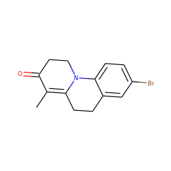 CC1=C2CCc3cc(Br)ccc3N2CCC1=O ZINC000013580660