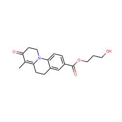 CC1=C2CCc3cc(C(=O)OCCCO)ccc3N2CCC1=O ZINC000028353349