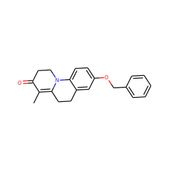 CC1=C2CCc3cc(OCc4ccccc4)ccc3N2CCC1=O ZINC000013580664