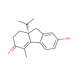 CC1=C2c3ccc(O)cc3C[C@]2(C(C)C)CCC1=O ZINC000034633774