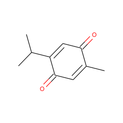 CC1=CC(=O)C(C(C)C)=CC1=O ZINC000000164367