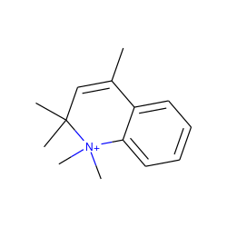 CC1=CC(C)(C)[N+](C)(C)c2ccccc21 ZINC000001082437