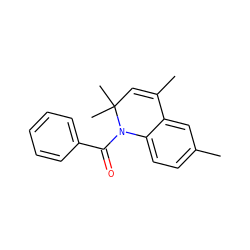 CC1=CC(C)(C)N(C(=O)c2ccccc2)c2ccc(C)cc21 ZINC000001026090