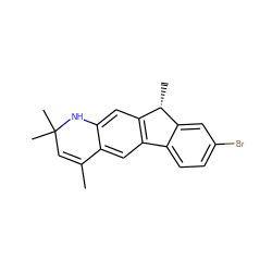 CC1=CC(C)(C)Nc2cc3c(cc21)-c1ccc(Br)cc1[C@H]3C ZINC000026654826