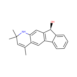 CC1=CC(C)(C)Nc2cc3c(cc21)-c1ccccc1[C@@H]3O ZINC000026659925