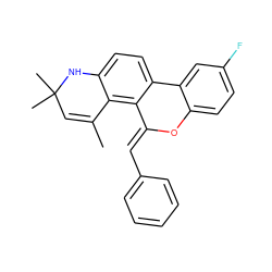 CC1=CC(C)(C)Nc2ccc3c(c21)/C(=C/c1ccccc1)Oc1ccc(F)cc1-3 ZINC000013527190