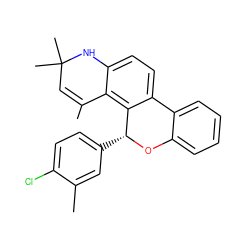 CC1=CC(C)(C)Nc2ccc3c(c21)[C@@H](c1ccc(Cl)c(C)c1)Oc1ccccc1-3 ZINC000003831964