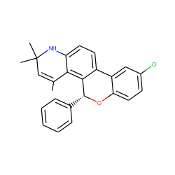 CC1=CC(C)(C)Nc2ccc3c(c21)[C@@H](c1ccccc1)Oc1ccc(Cl)cc1-3 ZINC000003831939