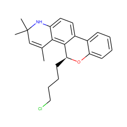 CC1=CC(C)(C)Nc2ccc3c(c21)[C@H](CCCCCl)Oc1ccccc1-3 ZINC000027073932