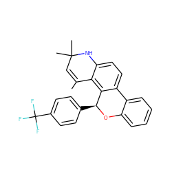 CC1=CC(C)(C)Nc2ccc3c(c21)[C@H](c1ccc(C(F)(F)F)cc1)Oc1ccccc1-3 ZINC000013777105