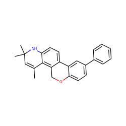 CC1=CC(C)(C)Nc2ccc3c(c21)COc1ccc(-c2ccccc2)cc1-3 ZINC000013490445