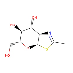 CC1=N[C@H]2[C@H](O[C@H](CO)[C@@H](O)[C@@H]2O)S1 ZINC000016051892