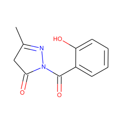 CC1=NN(C(=O)c2ccccc2O)C(=O)C1 ZINC000005296588