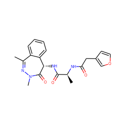 CC1=NN(C)C(=O)[C@@H](NC(=O)[C@H](C)NC(=O)Cc2ccoc2)c2ccccc21 ZINC000028899752