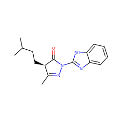 CC1=NN(c2nc3ccccc3[nH]2)C(=O)[C@@H]1CCC(C)C ZINC000009060207