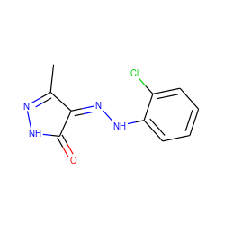 CC1=NNC(=O)/C1=N\Nc1ccccc1Cl ZINC000095082638