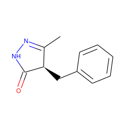 CC1=NNC(=O)[C@@H]1Cc1ccccc1 ZINC000100028500