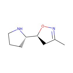 CC1=NO[C@H]([C@@H]2CCCN2)C1 ZINC000066252037