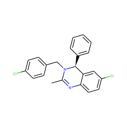 CC1=Nc2ccc(Cl)cc2[C@H](c2ccccc2)N1Cc1ccc(Cl)cc1 ZINC000072123218