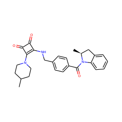 CC1CCN(c2c(NCc3ccc(C(=O)N4c5ccccc5C[C@@H]4C)cc3)c(=O)c2=O)CC1 ZINC000020414767