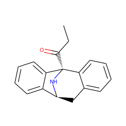 CCC(=O)[C@@]12N[C@@H](Cc3ccccc31)c1ccccc12 ZINC000026011639