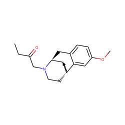 CCC(=O)CN1CC[C@@]23CCCC[C@@H]2[C@@H]1Cc1ccc(OC)cc13 ZINC000299826339