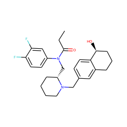 CCC(=O)N(C[C@H]1CCCCN1Cc1ccc2c(c1)CCC[C@@H]2O)c1ccc(F)c(F)c1 ZINC000653777923