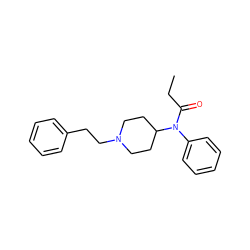 CCC(=O)N(c1ccccc1)C1CCN(CCc2ccccc2)CC1 ZINC000002522669