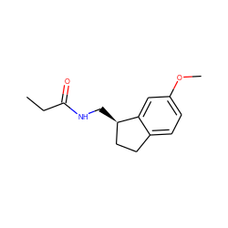 CCC(=O)NC[C@@H]1CCc2ccc(OC)cc21 ZINC000026985327