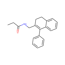 CCC(=O)NCC1=C(c2ccccc2)c2ccccc2CC1 ZINC001772652347