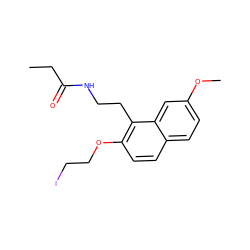 CCC(=O)NCCc1c(OCCI)ccc2ccc(OC)cc12 ZINC000026484526