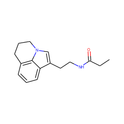 CCC(=O)NCCc1cn2c3c(cccc13)CCC2 ZINC000028712579