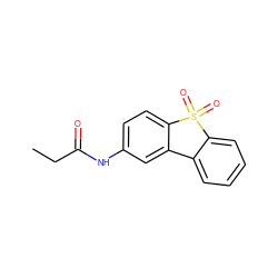 CCC(=O)Nc1ccc2c(c1)-c1ccccc1S2(=O)=O ZINC000026180277