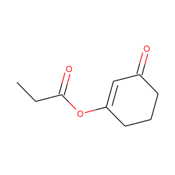 CCC(=O)OC1=CC(=O)CCC1 ZINC000028756676