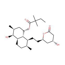 CCC(C)(C)C(=O)O[C@H]1C[C@H](C)[C@H](O)[C@@H]2CC[C@H](C)[C@H](CC[C@@H]3C[C@@H](O)CC(=O)O3)[C@@H]12 ZINC000003934872