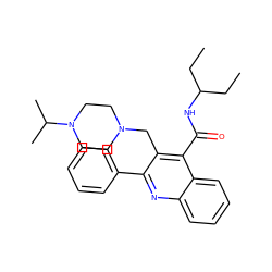 CCC(CC)NC(=O)c1c(CN2CCN(C(C)C)CC2)c(-c2ccccc2)nc2ccccc12 ZINC000022941814