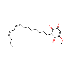 CCC/C=C\C/C=C\CCCCCCCC1C(=O)C(=O)C=C(OC)C1=O ZINC000103280899