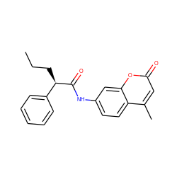 CCC[C@@H](C(=O)Nc1ccc2c(C)cc(=O)oc2c1)c1ccccc1 ZINC000012781055