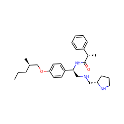 CCC[C@@H](C)COc1ccc([C@H](CNC[C@@H]2CCCN2)NC(=O)[C@@H](C)c2ccccc2)cc1 ZINC000116591857